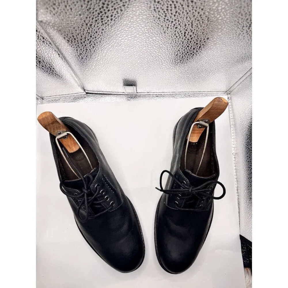 Clarks Hinman Oxford Black Leather orthopedic Comfort Shoes Men’s Size 9 Mens